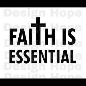Faith is essential decal 4”